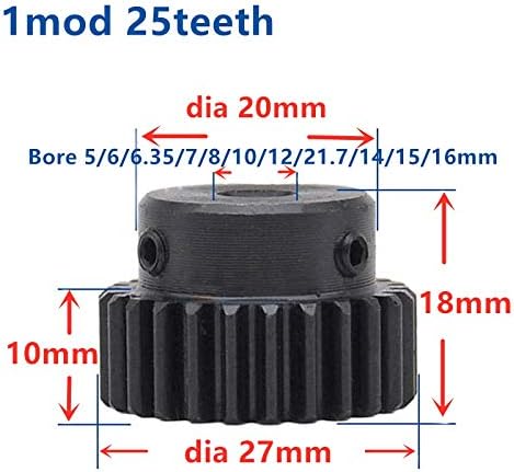 ZhengGuifang ZGF-BR 2PCS 1MOD 15X15X500MM 1 MODULUO DE ENGRENAGEM DE ENGRENAGEM DE ENGRENAGEM ALTA DE ALTE DE ALENTE 2PCS 1M 25TEATETH