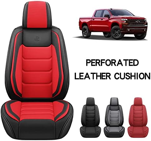 Isen-Coverauto Cobertura completa Capas de assento de carro Capacidade personalizada para Chevy Chevrolet Silverado GMC Sierra