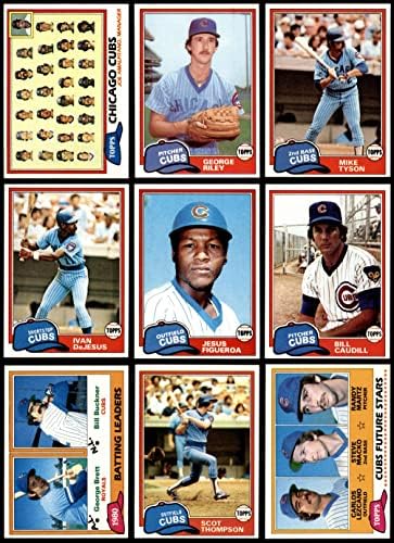 1981 Topps Chicago Cubs Team Set Chicago Cubs NM+ Cubs