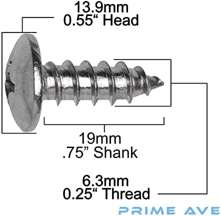 Prime Ave Ave Stainless Aço Placa de placa parafusos Compatíveis/Substituição para Mercedes Benz