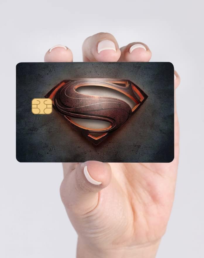 Workiran Super Hero Card Skin | Adesivo para transporte, cartão -chave, cartão de débito, pele de cartão de crédito | CARRO DE CABELAÇÃO