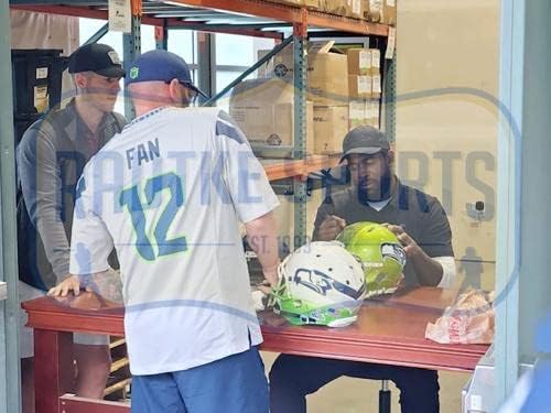 Kam Chancellor assinou Seattle Seahawks Speed ​​Speed ​​Helmet Lunar NFL - Capacetes NFL autografados