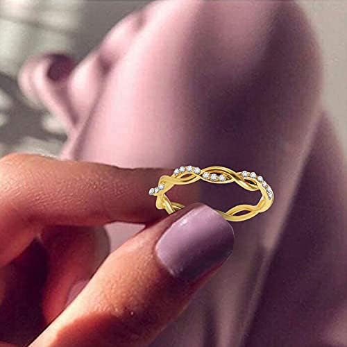 Anéis femininos Anéis de noivado para mulheres Ringue de jóias de jóias de shinestone Anéis de dedos para mulheres Presente de joalheria