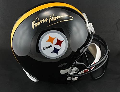 Franco Harris assinou Pittsburgh Steelers f/s capacete completo Hof PSA/DNA autografado - Capacetes NFL autografados autografados