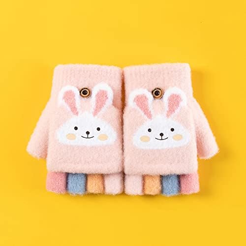 Qvkarw Toddler Kids Kids Knit Cartoon Rabbit Winter meninas quentes meninos meninos luvas de bebê Mittens Girl Mittens,