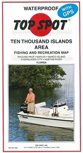 Mapa de topspot n204 10 mil ilhas Florida Area Fishing and Recreation Mapa