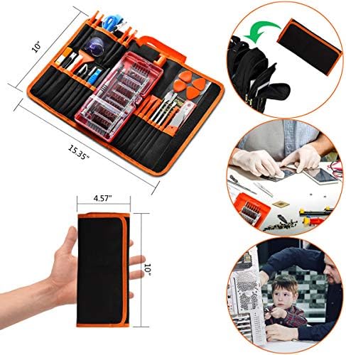 Gangzhibao 90pcs Kit de ferramentas de reparo eletrônico Profissional, conjunto de fenda de precisão Conjunto magnético