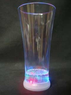 Planda piscante de 12 oz LED LED-UP PISCOLING Multi-Color Pilsner Beer Glass