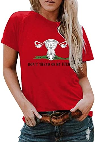 Letra feminina de túnica feminina Slogan Direitos do aborto Imprimir moda Round Round Round Loose Sexy Plus Size Tops para