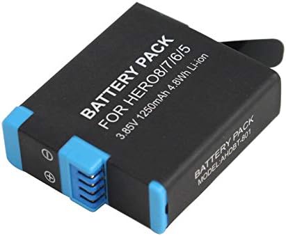 AHDBT -801 Substituição da bateria para a câmera de ação GoPro Hero 6 - compatível com a bateria totalmente decodificada SPJB1B