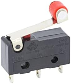 Botão de energia Botão 10 PCs Micro interruptor 2/3pin no/nc mini-limite interruptor 5a 250vac kw11-3z roller arco alavanca de snap