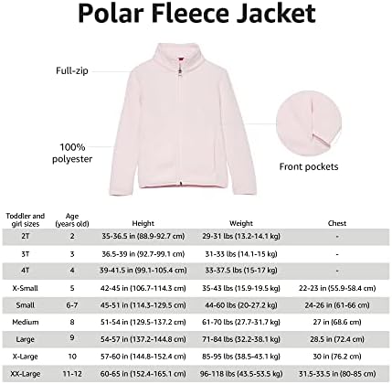 Essentials Girls e Jaqueta de Mock de lã Polar Full-Zip '