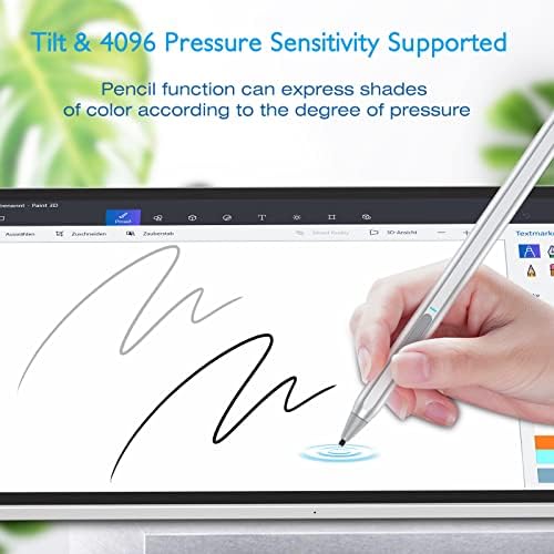 Caneta de caneta de trakxy para superfície, caneta digital compatível com o Microsoft Surface Pro x/9/8/7/6/5/4/3/laptop de