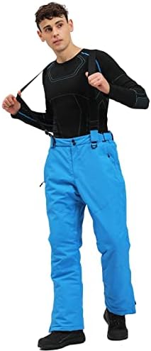 Terno de esqui masculino da Yeefine Men's Snow Suits de duas peças de casaco de snowboard e calças definidas com traje de neve à