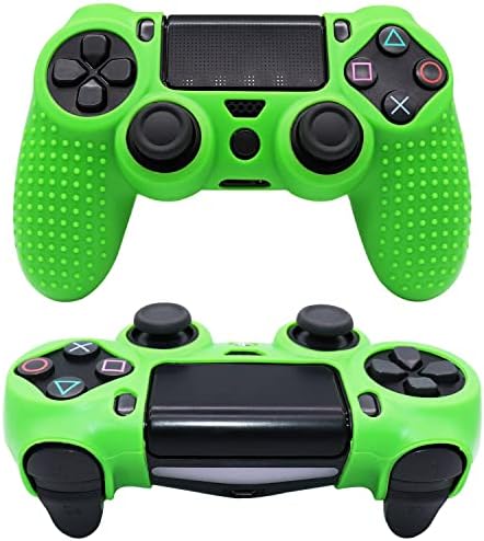 OSTENT 2 x Pattern Spot Pattern Silicone Case Caso Pouch para Sony PS4/Slim/Pro Controller Color Green