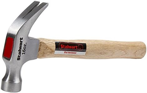 Hammer de 16 onças-Ferramenta Básica de Mão para DIY e Woodworking com alça anti-vibração de madeira natural e cabeça