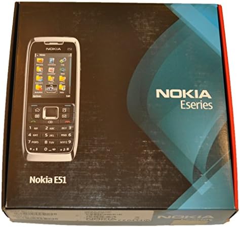 Nokia e51-1 com câmera de 130 MB de fábrica 3G Chole Chole - Made in Finlândia - Versão Internacional sem garantia