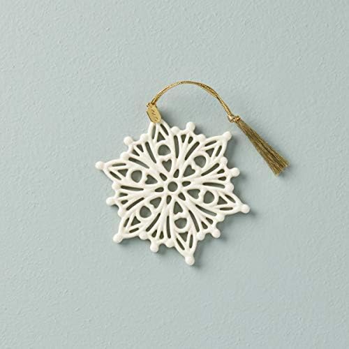 Lenox 2020 Snow Fantasies Snowflake Ornament, 0,20 lb, marfim