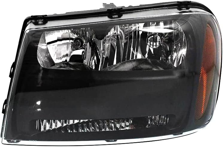 Novo farol de halogênio esquerdo rareelétrico compatível com a Chevrolet Trailblazer LT Sport 2006-2009 pelo número da peça 25970909