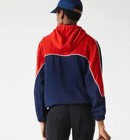 Lacoste Women's Colorblock Zip Jacket, azul/branco/vermelho, 38