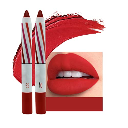 WGUST FINALIZAÇÃO LIPOTUTCH 2PC Lipstick lápis Lip Lip Velvet Silk Lip Gloss Maquiagem Lipos de Lipliner com Lipos