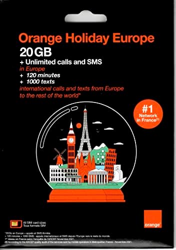 20 GB de 14 dias Orange Europe SIM Card, 120 minutos chama+1000 textos para o mundo todo. Fresh Stock, oferta atualizada!