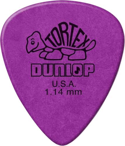 Jim Dunlop Standard 1,14mm Purple Guitar Pick, 12 pacote