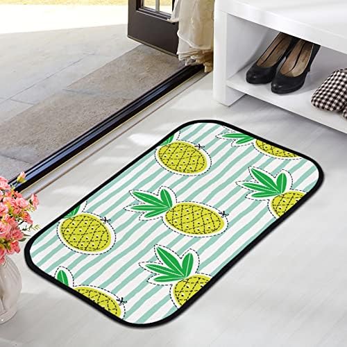 Tapetes de porta de banho tapetes de banho abacaxi suculento banheiro de banheiro carpete não deslizamento absorvente