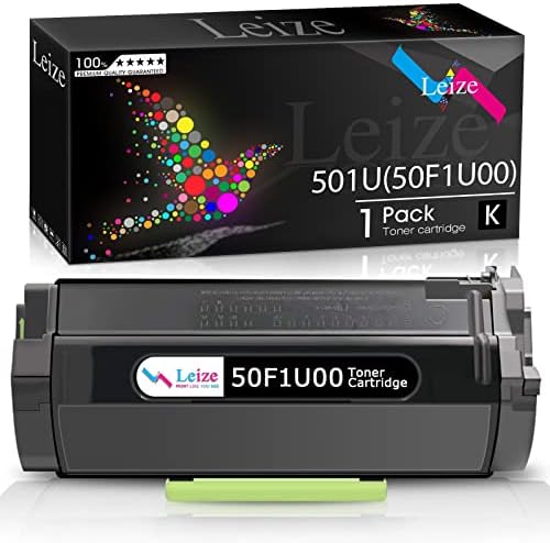 Substituição de cartucho de toner compatível com leiato para lexmark 50f1u00 501u toner de alta capacidade de alta capacidade para