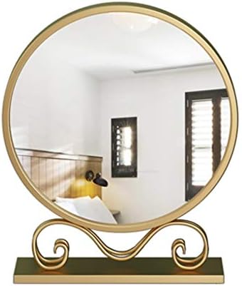Espelho de maquiagem grande, espelhos de maquiagem emoldurados de metal espelhos de molho de piso espelhado de vaidade moderna/espelho