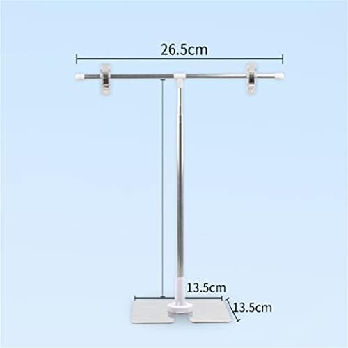 N/A Ajuste ajustável do suporte de aço inoxidável Banner Stand Stand com suporte de clipe em forma de T em forma de T