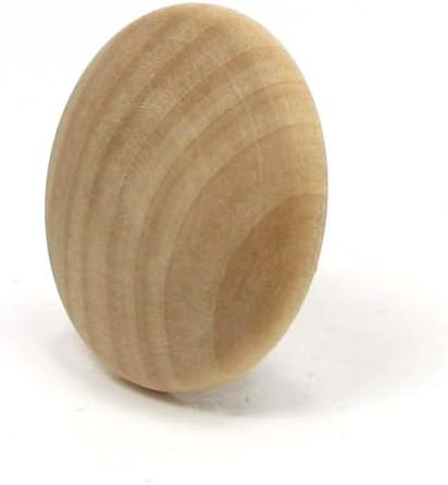 MyLittlewoodshop - PKG de 12 - Disco de círculo abobadado - 1 polegada de diâmetro e 3/16 polegadas de madeira inacabada de espessura