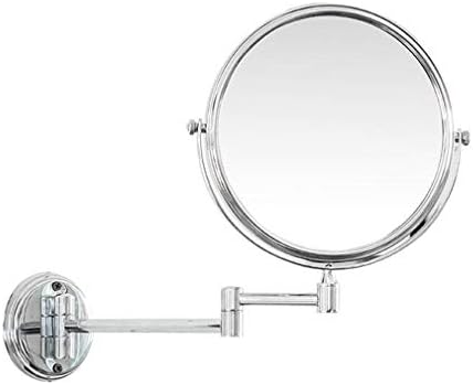 Espelho de maquiagem, espelho de ampliação de 3x, espelho de parede de dois lados, espelho cosmético montado em parede 360 ​​°