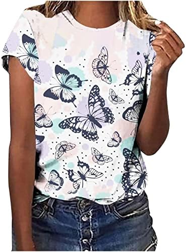 Blusas de borboleta feminina blusas gráficas flora