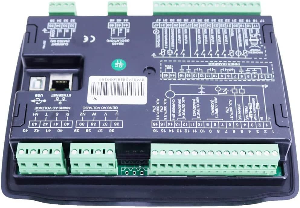 Controlador de gerador de genset de motores de automação QIUSUO com nível de segurança à prova d'água IP65 e função da