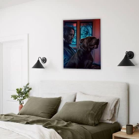 Poster de Keanu Reeves - Decoração da sala de cinema doméstico - impressões para parede