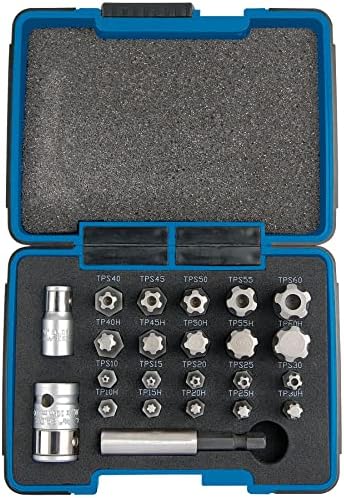 Draper txp23/kit 1/4/3/8 de polegada de unidade quadrada tx-star mais conjunto de bits