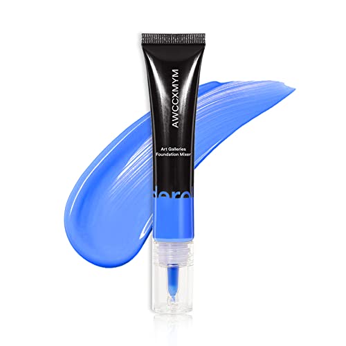 Blue Foundation Mixagem Pigmento Corretor de cor de maquiagem Líquido Fundação colorida Pigmento azul para a fundação