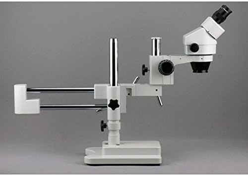 Microscópio de zoom de estéreo binocular profissional SM-4bx-FRL AMScope SM-4BX-FRL, ampliação de 3,5x-45x, objetivo do