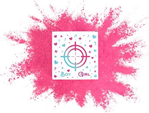 Caixa de pó de revelação de gênero | Kit rosa ou azul | 10 lb pó de tiro em pó de 12 polegadas Caixa de destino | Ideias