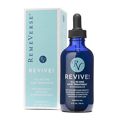 REMEVERSE REVIVER SERUO DE TRATAMENTO CAIM DE CABELO ALL-EM COM REDENSIL DE 3% PARA CABELO A RAQUENO, MITIGAÇÃO A QUERIDA PARA CAIO,