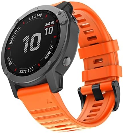 NIBYQ 22mm Rickfit Watchband Strap for Garmin Fenix ​​7 6 6Pro Fenix ​​5 5Plus EasyFit Silicone Wrist Strap