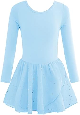 Eqsjiu Toddler Ballet Leotard para Girls Dance Salia Camisole Ballerina Dress Roupet Nude 2-10 anos