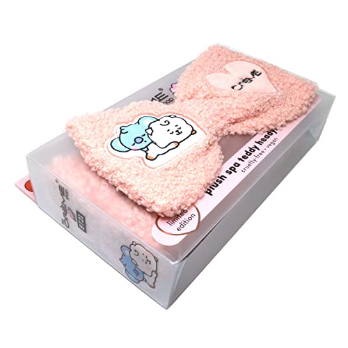 BT21 Baby Plush Spa Teddy Headyband ™ - Rosy blush