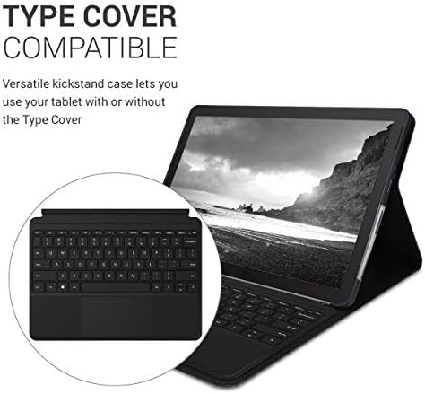 Case Kwmobile Compatível com Microsoft Surface Go 2/3 - com suporte e compatível com a tampa do tipo - cinza escuro