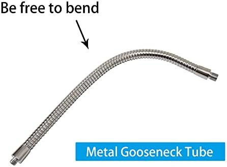 Gósoneco flexível, braço do tubo de pescoço de ganso, Montagem de suporte de microfone de 12 para o suporte para celular, Chromed