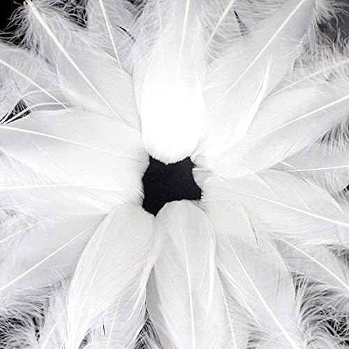 Zamihalaa 20/100pcs penas de penas de ganso fofo Plumas Diy Feathers para jóias que fazem decoração de hats Acessórios de artesanato