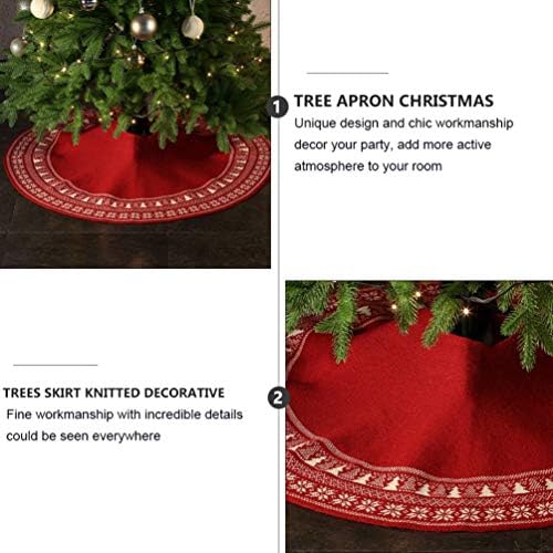 Decoração de Natal Kisangel Ornamentos de Natividade 1PC Salia de Natal de Tree de Natal Avental da Árvore de Natal para