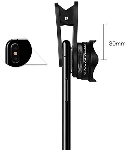 Lunchox.com Lens de telefone celular SLR Universal SLR Macro grande angular Fisheye Câmera de foto HD externa de