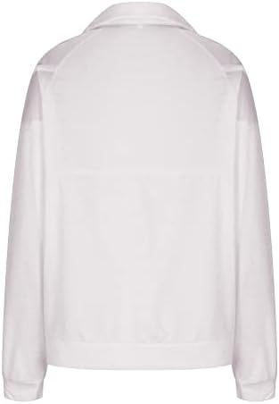 Sorto gráfico feminino Half Zipper Christmas Print Shirts Push-Up Uniform Business Casual Tops para mulheres